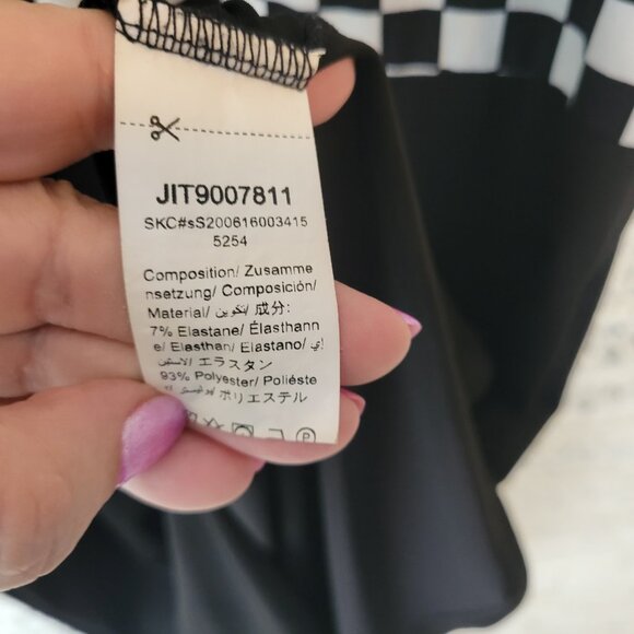 Shein Curve Womens Dress 2XL Plus Mini Short Sleeve Poly Blend Black PLA22XE - Picture 11 of 11